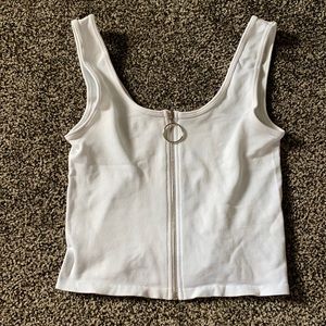 White crop top